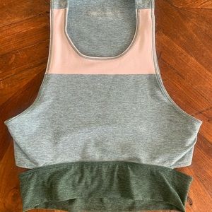 Outdoor Voices Tri Tone Slashback Crop